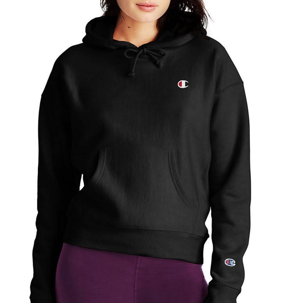 Black champion hoodie